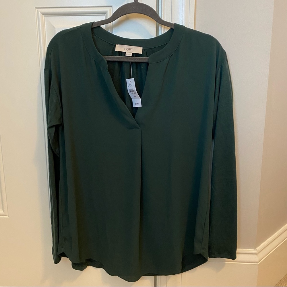 Loft Mixed Media LS Top